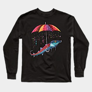 Oarfish Rainy Day With Umbrella Long Sleeve T-Shirt